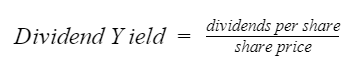 dividend yield formula